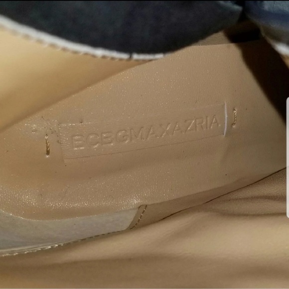 BCBGMaxAzria Aubrey Grey Leather Heeled Boots 7 - Picture 6 of 7